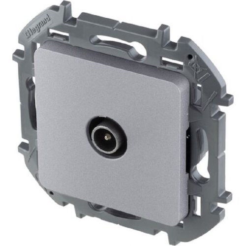 Розетка TV Проходная без рамки Legrand Inspiria 1-м. алюминий фото Розетка TV Проходная без рамки Legrand Inspiria 1-м. алюминий картинка